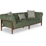 Wooden 3 Seater Sofa