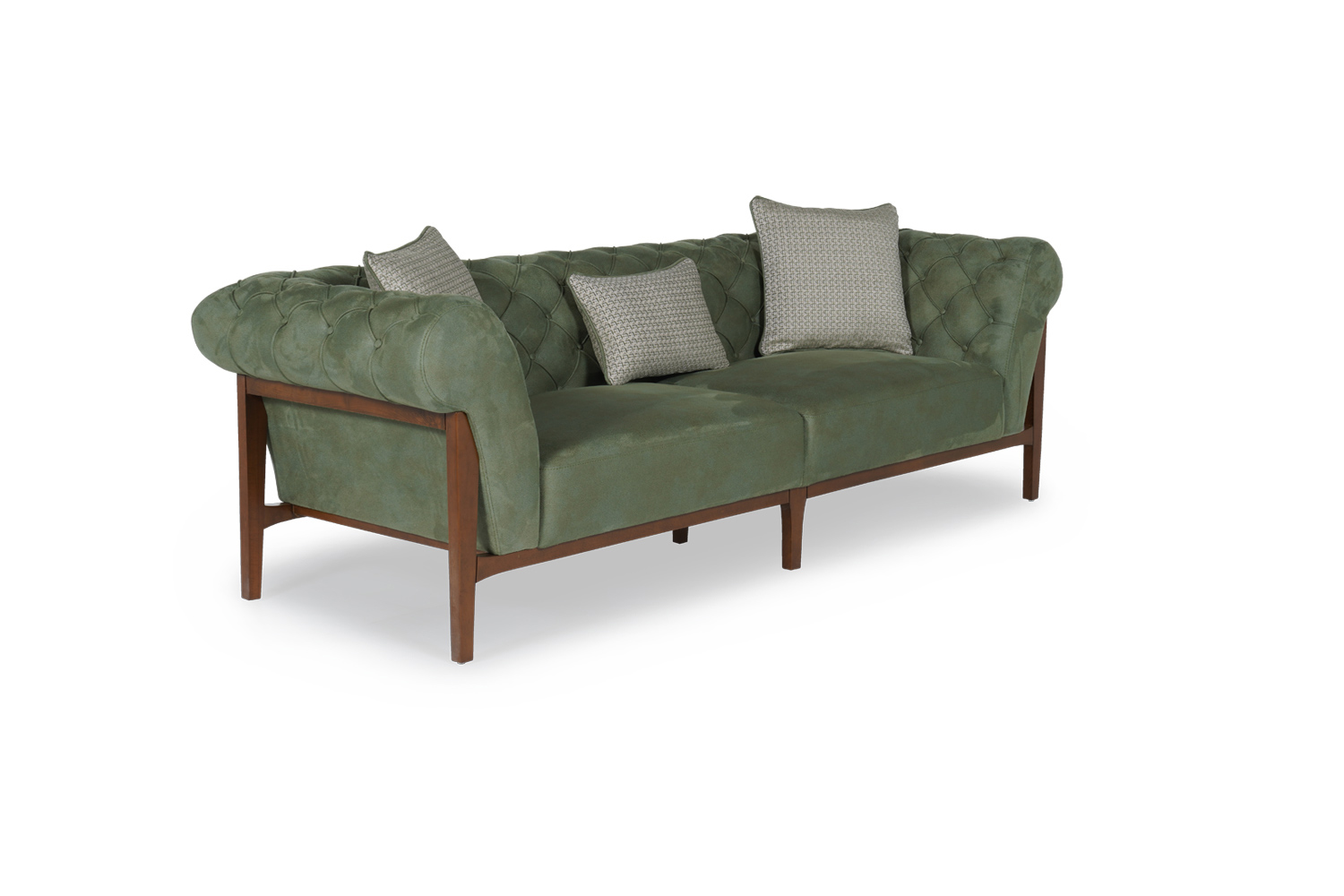 Wooden 3 Seater Sofa