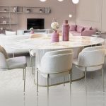 Blush Oval Dining Tables