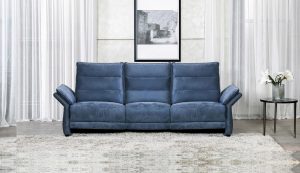 Casper Blue 4 Seater Sofa